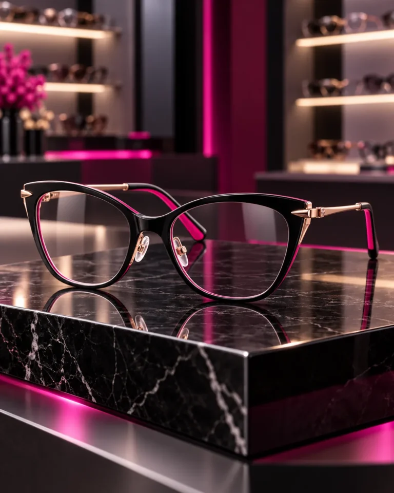 نظارة طبية نسائي DR Noir Cat Eye - DR OPTICS